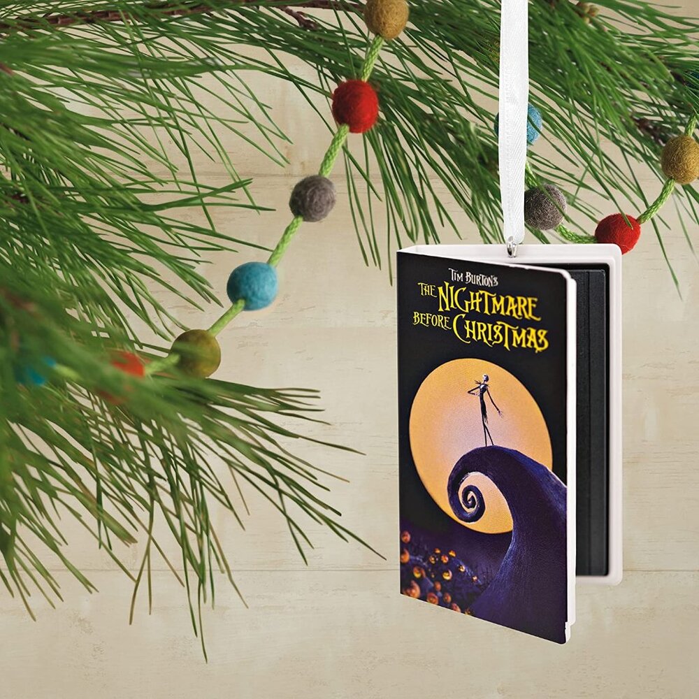 Hallmark Ornament (Disney Nightmare Before Christmas Retro Video Cassette Case) - Picture 6 of 6